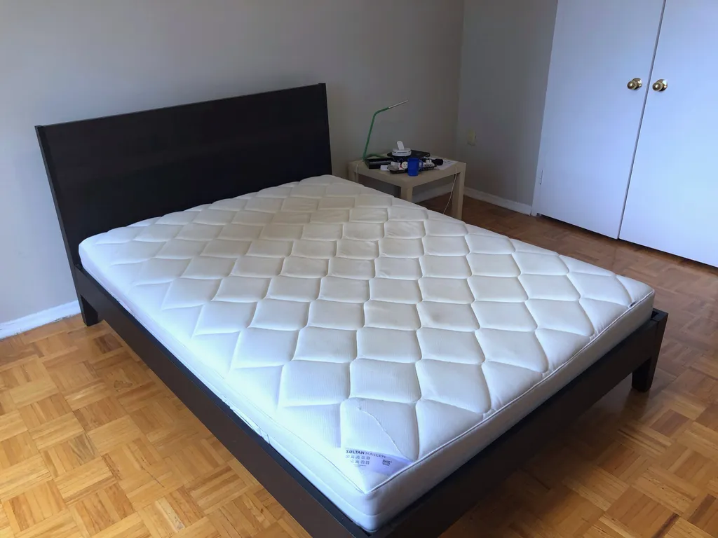 IKEA Nordli Sultan Hallen mattress, Nordli bed frame and Lurö... photo 1
