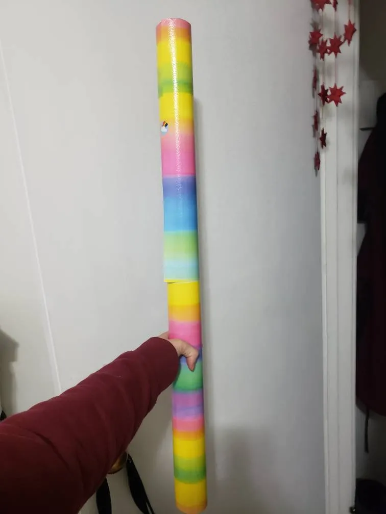 Rainbow Wrapping Paper - Good Quality, Almost Full photo 1