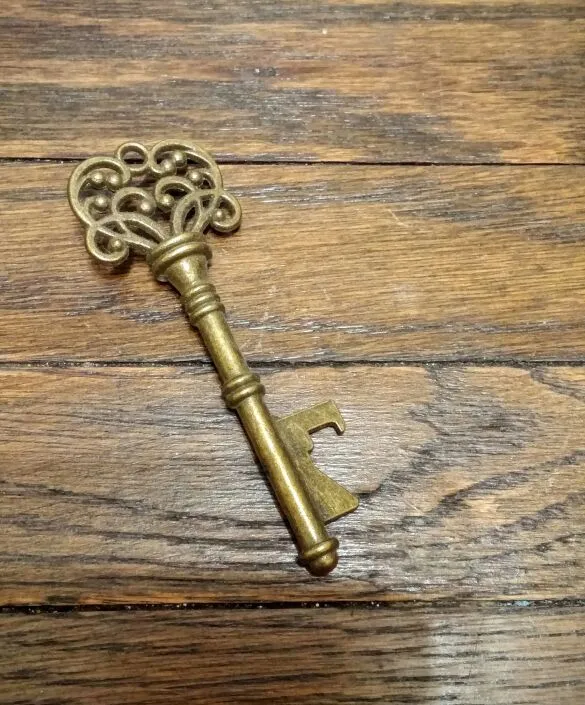 Antique Style Brushed Bronze Skeleton Key photo 1
