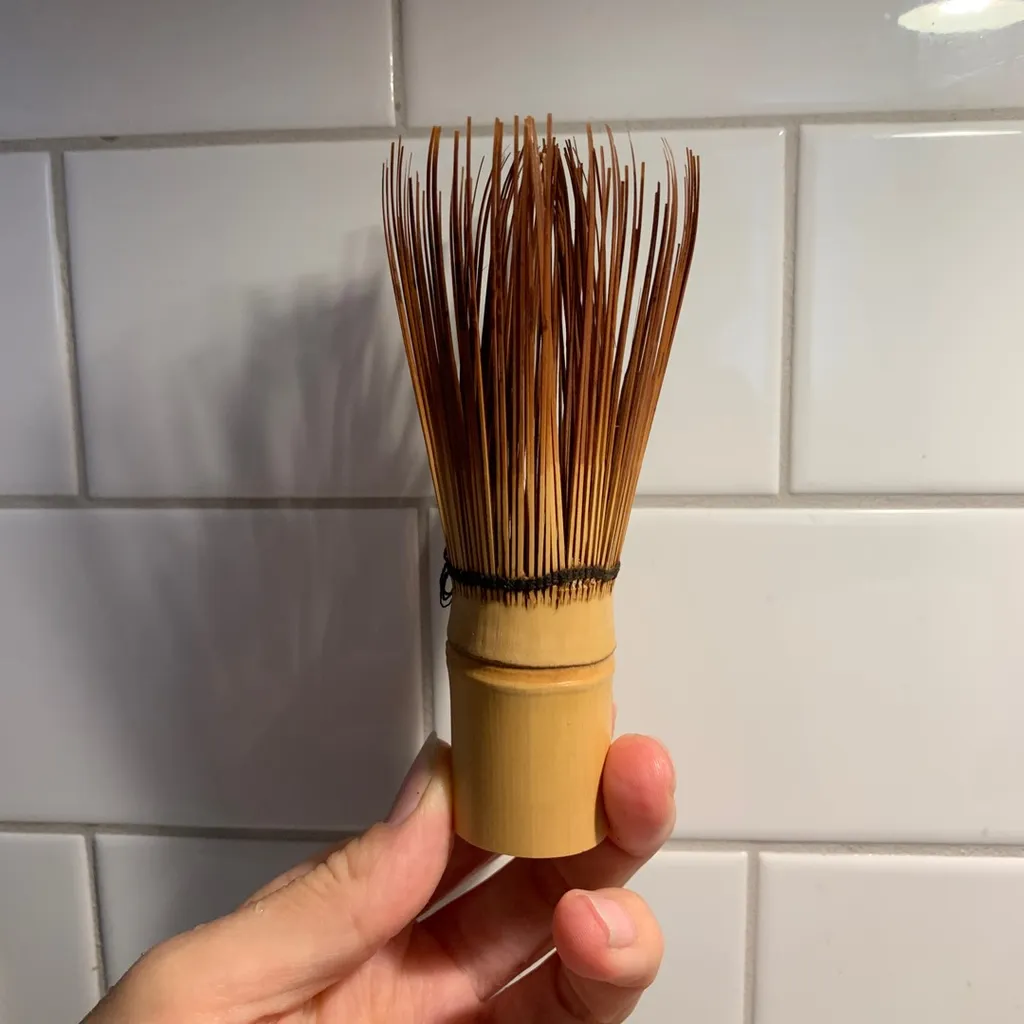 Bamboo Matcha Whisk (used) photo 1