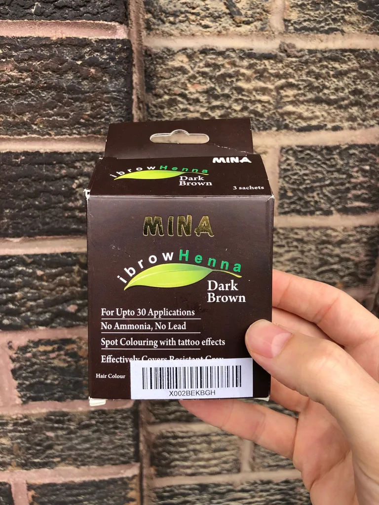 BNIB eyebrow henna - dark brown photo 1