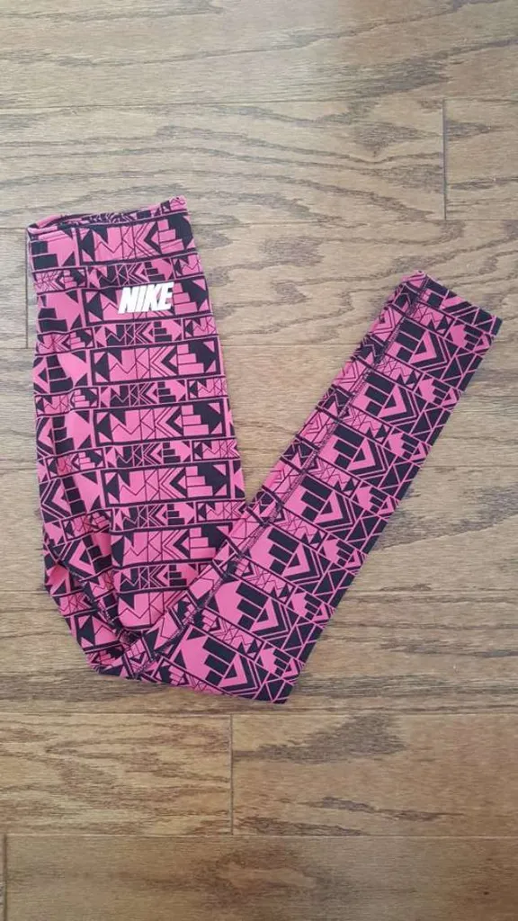 Nike Pink Aztec Print Gym Pants photo 1