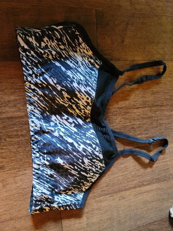 Black/White Exercise Bra photo 1