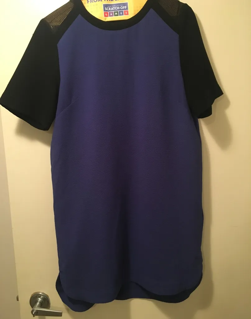 Blue And Black HM Shift Dress. photo 1