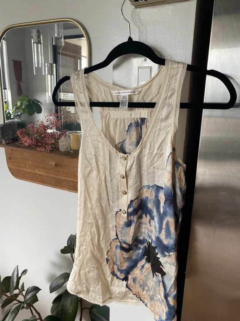 Diane Von Frustenberg Womens Silk Top photo 1