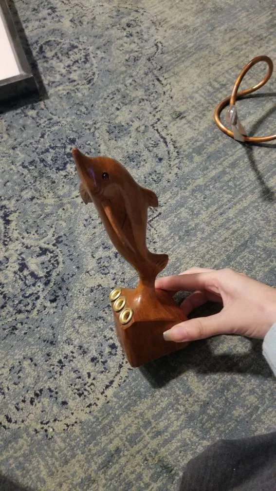 Dolphin Wooden Hand Made photo 1