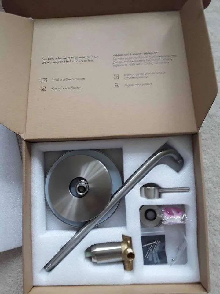 New bathtub shower faucet and shower head with fittings photo 1