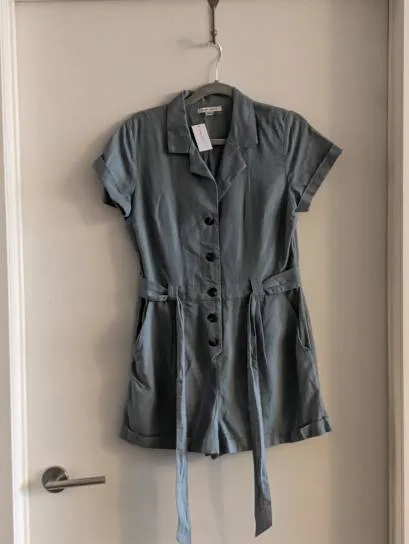 BNWT American Eagle Collared Romper photo 1