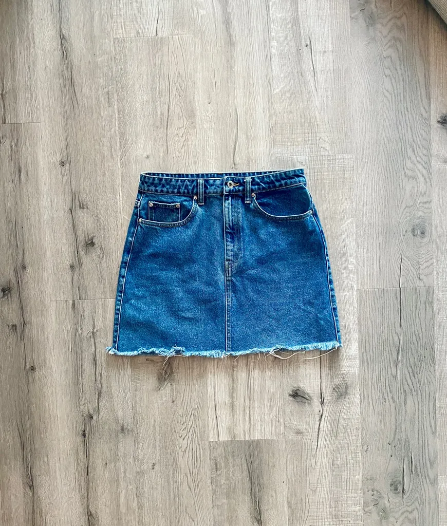 Like New Zara High Waist Jean Skirt Denim Skirt photo 1