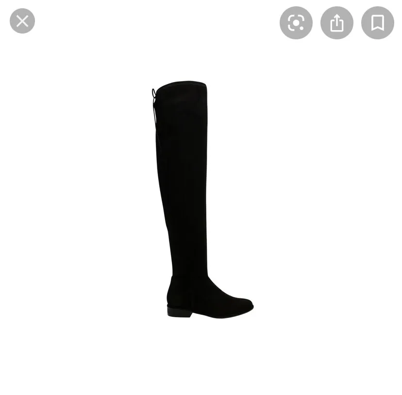 Black Knee High Flat Boots photo 1