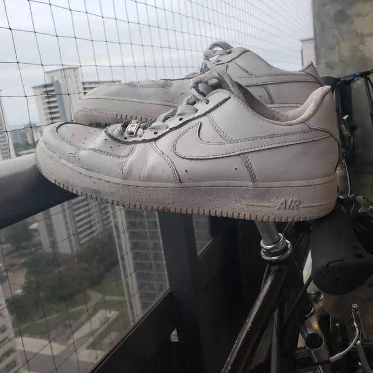 Size 9.5 White Air Force Ones 7/10 photo 1