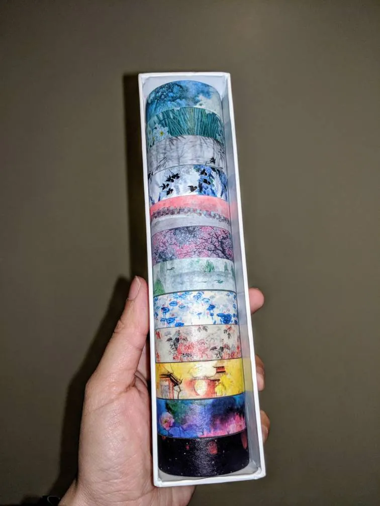 12pc Asian Themed Washi Tape Set photo 1