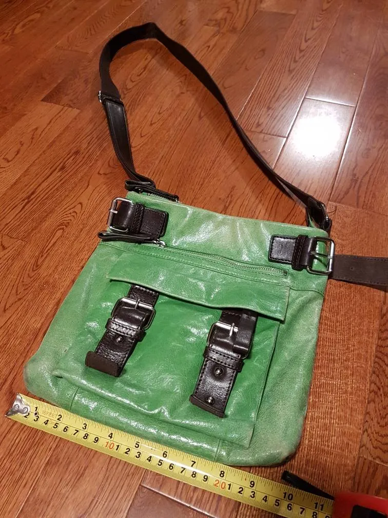 Danier Leather Cross-body Purse - Cool Green photo 1