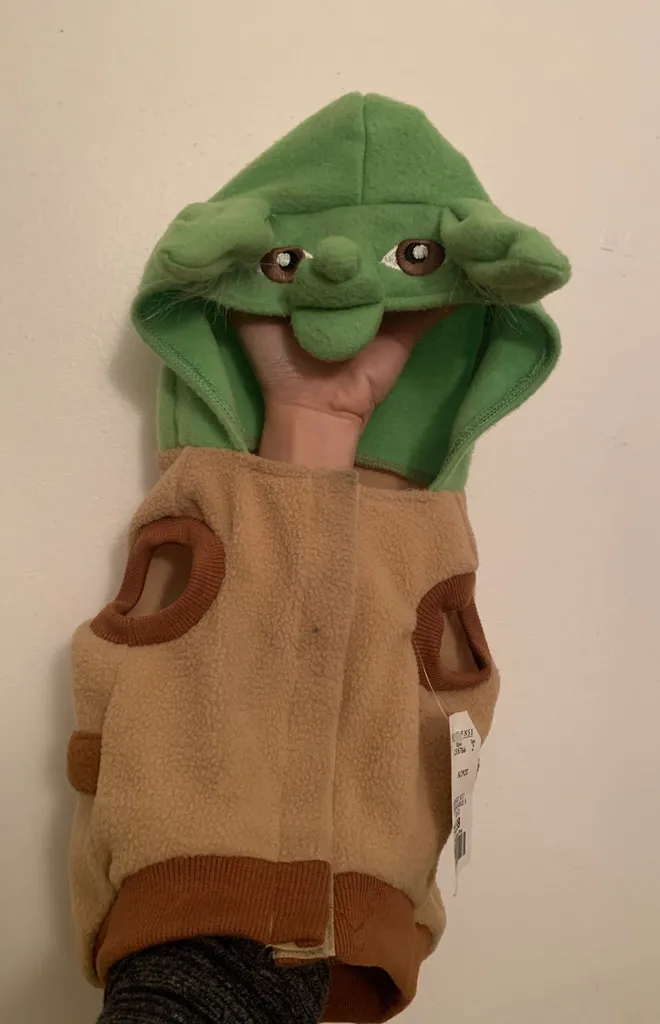 BNWT Yoda Dog Costume Sz Small photo 1