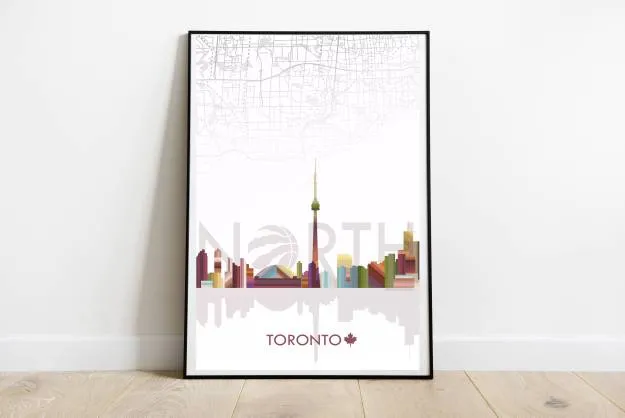 Toronto & Raptors Love Print- 11x17" photo 1