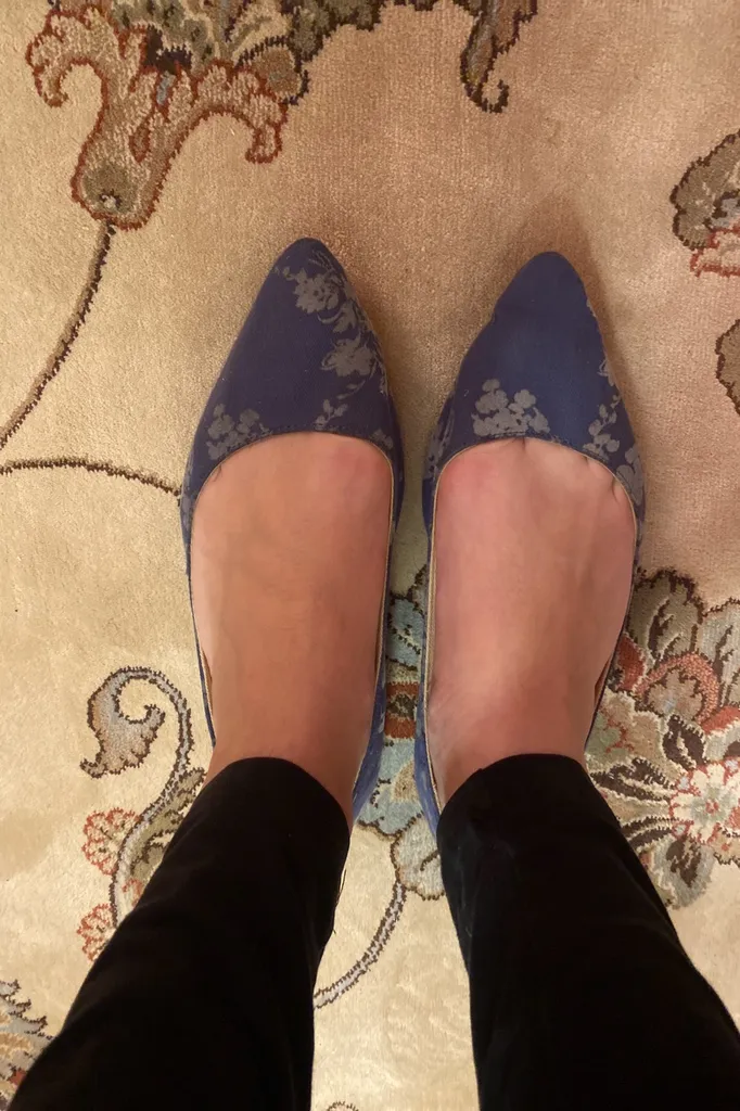 Blue Flats Size 9 photo 1