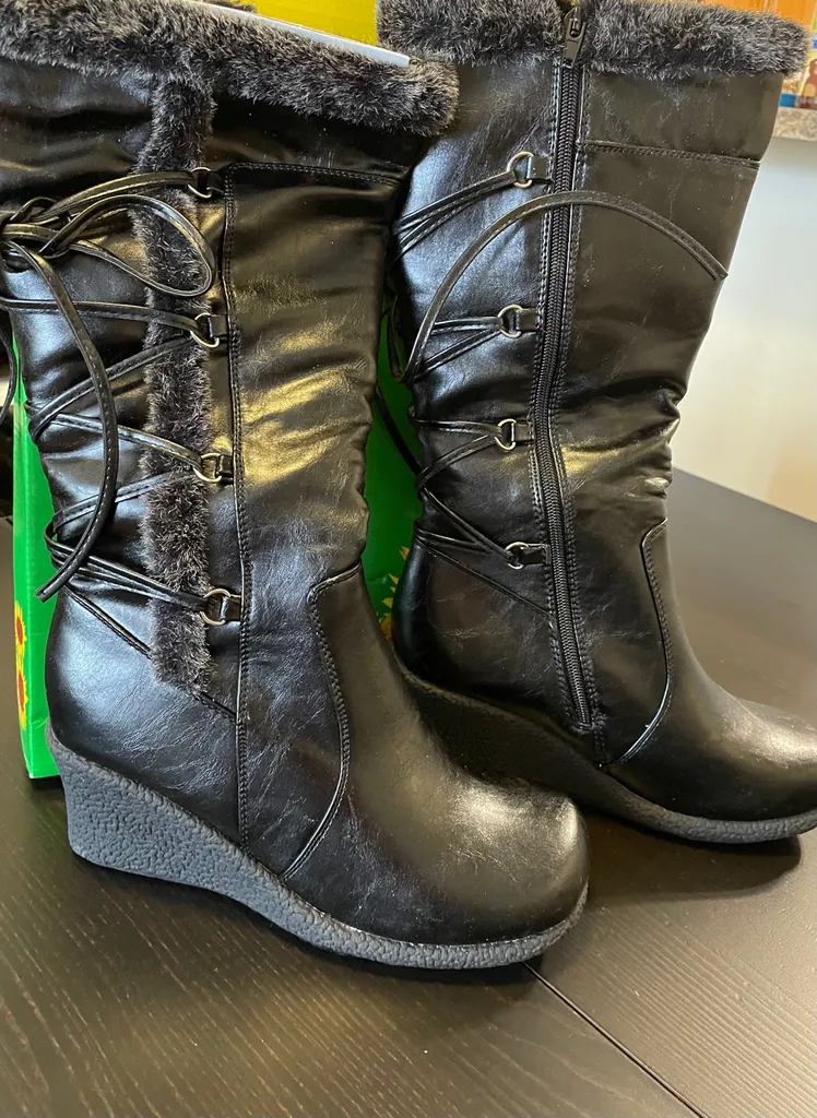 Wedge Heel Boots Side 8 photo 1