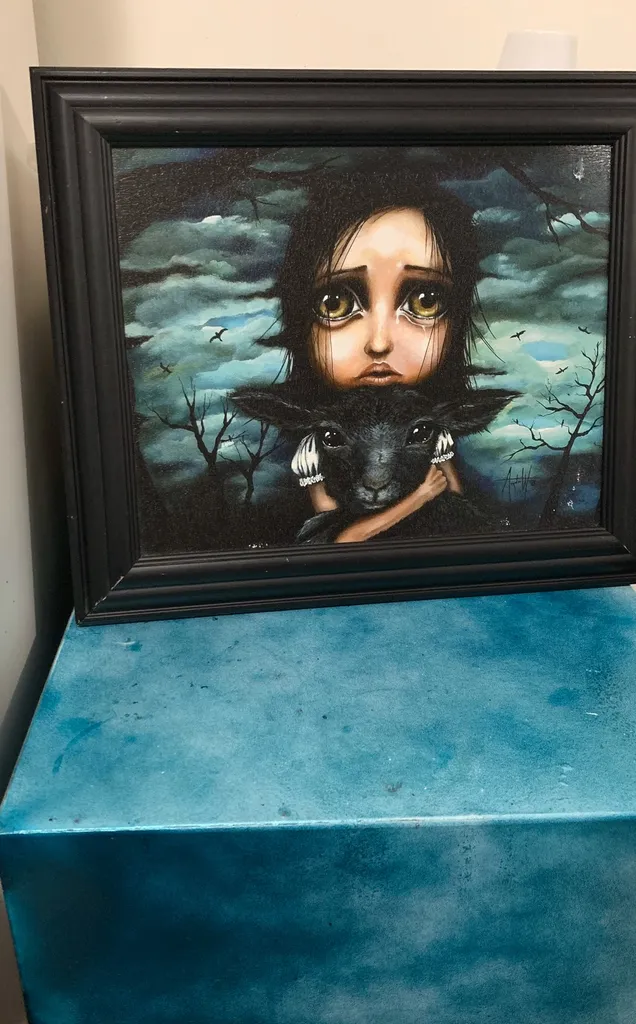 Angelina Wrona Print With Wooden Frame 13” X 16” photo 1