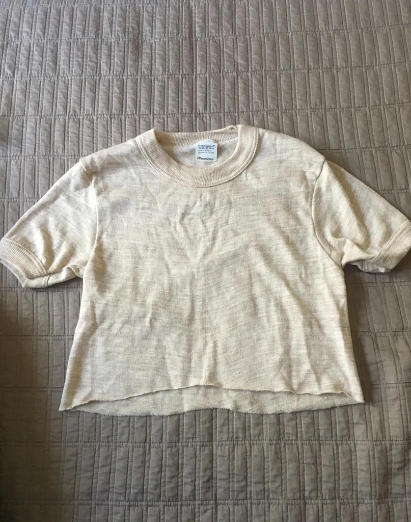 Thrifted knit, cropped shirt photo 1