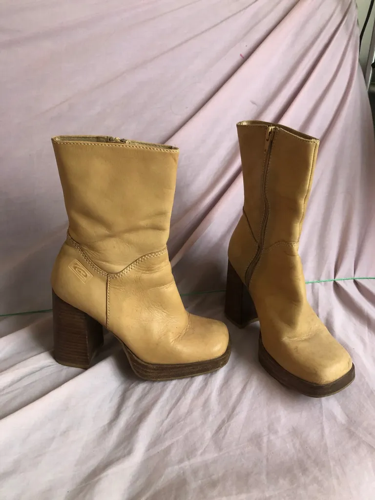 Vintage Leather Candies Boots Size 6 photo 1