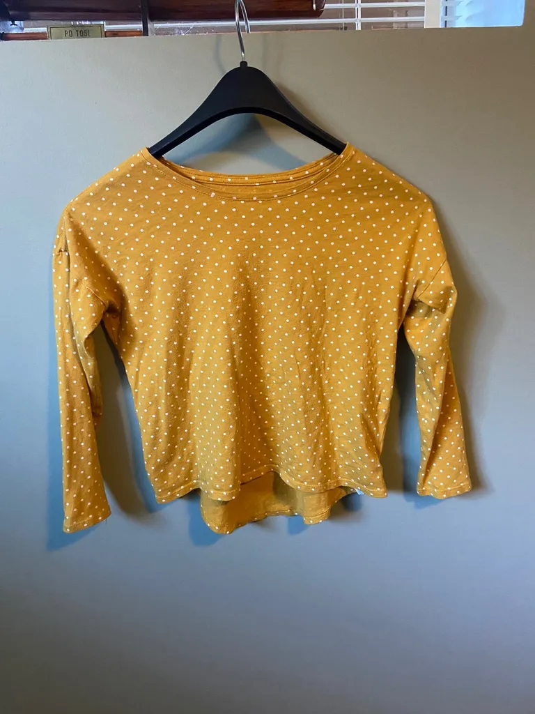 Mustard Polka Dot Top photo 1