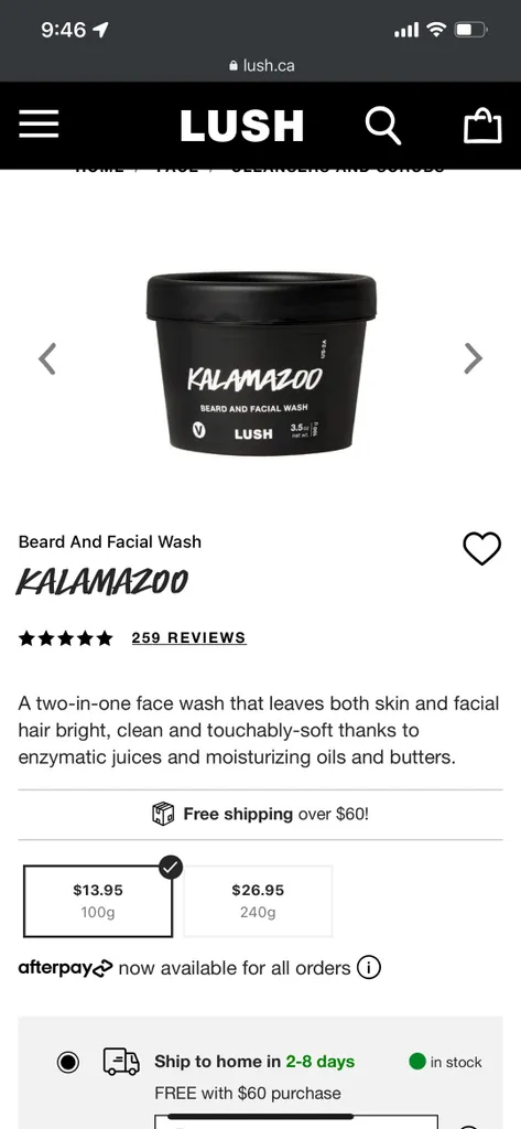 brand New lush Beard And Facial Wash photo 1