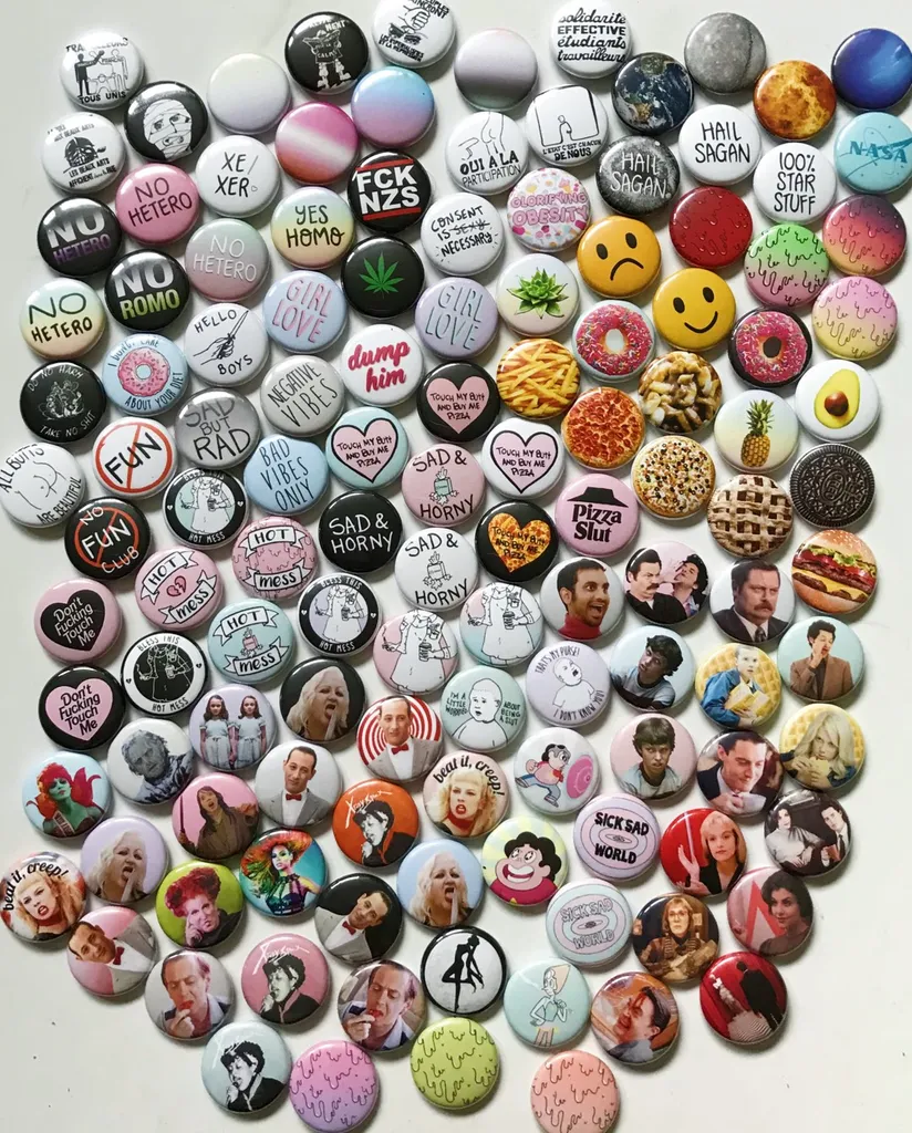 1” buttons - thousands of ‘em! photo 1