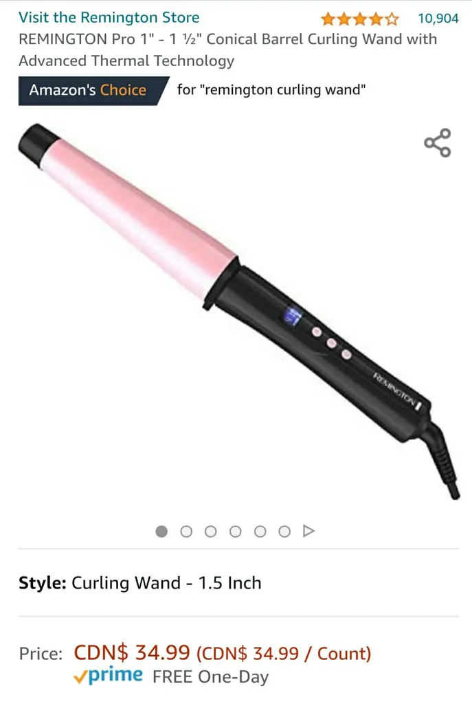 Remington Pro Curling Wand photo 1