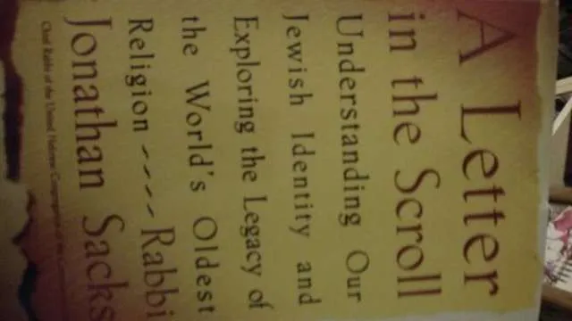 Book: A Letter In The Scroll, Understanding Our Jewish Identity photo 1