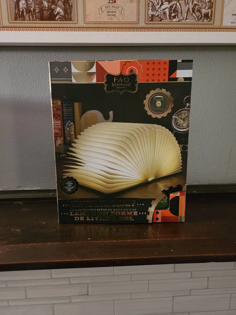 FAO SCHWARZ light Up Book Lamp photo 1