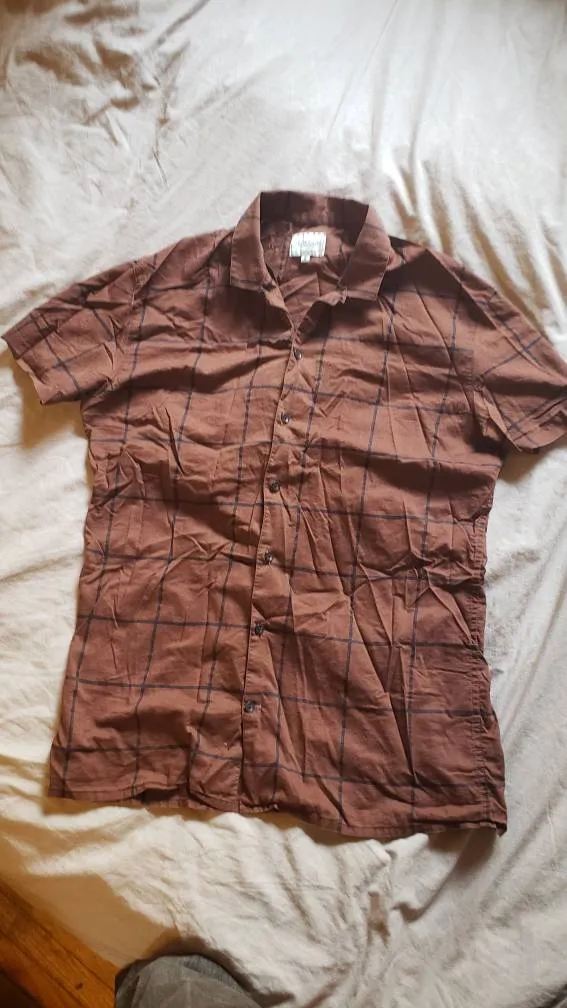 Frank And Oak Brown Button Up photo 1
