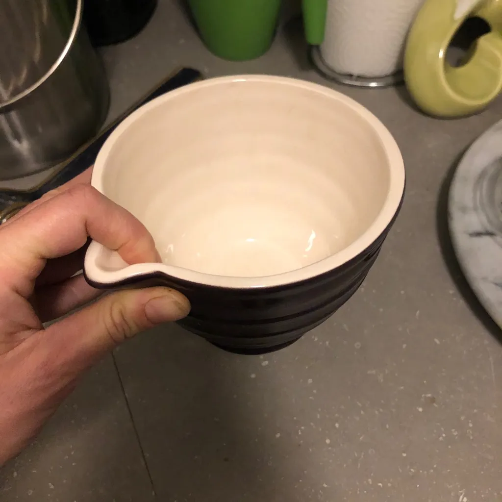 Salad Dressing Bowl W Pour Spout photo 1