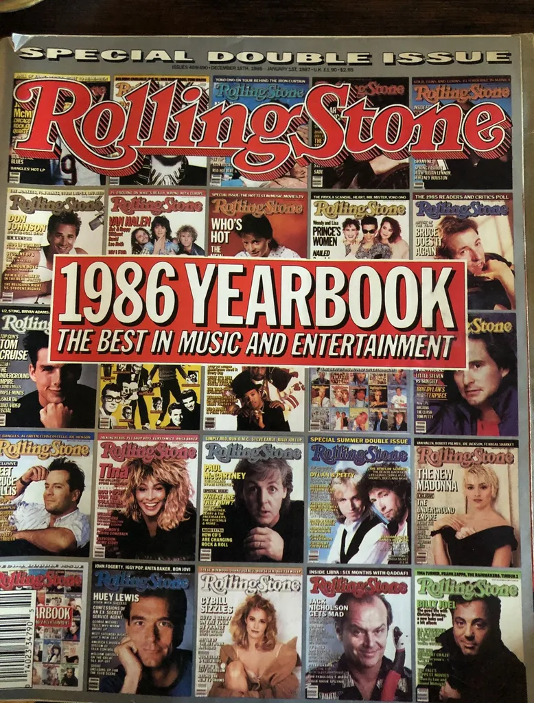1986 Rolling stone Year End Issue photo 1