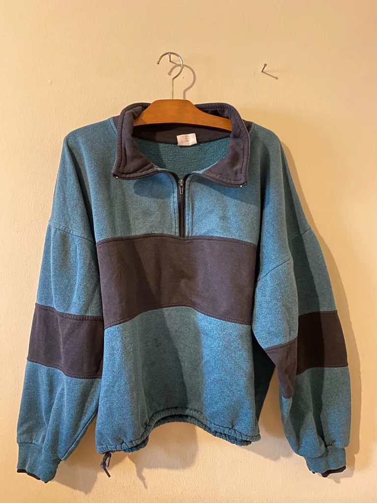 Large Vintage 1/4 Zip Sweater photo 1