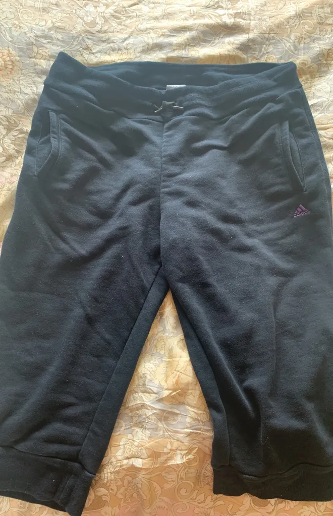 Large Barely Used Flexed Crop Adidas Sweatpants photo 1