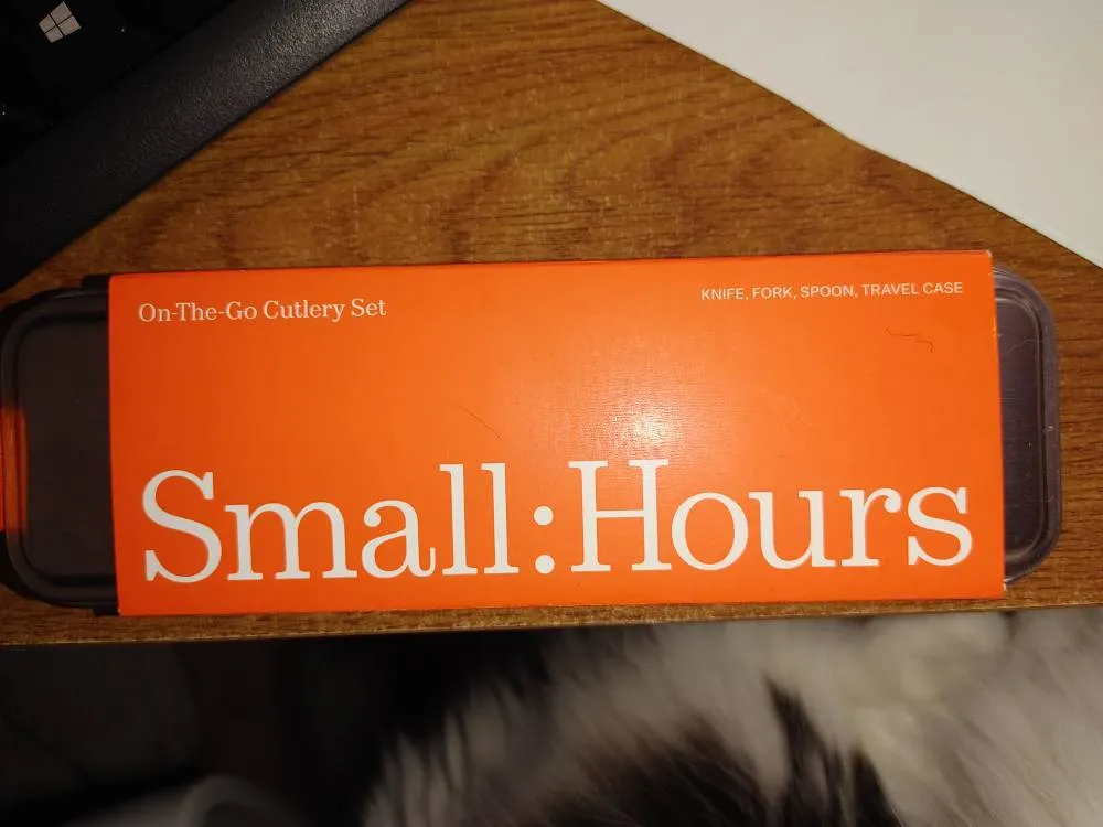 New Never Used Travel Cutlery Set. photo 1