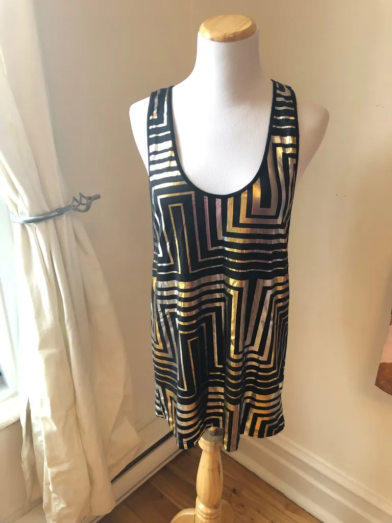 L.I.T. Brand Black & Gold Tank Top photo 1