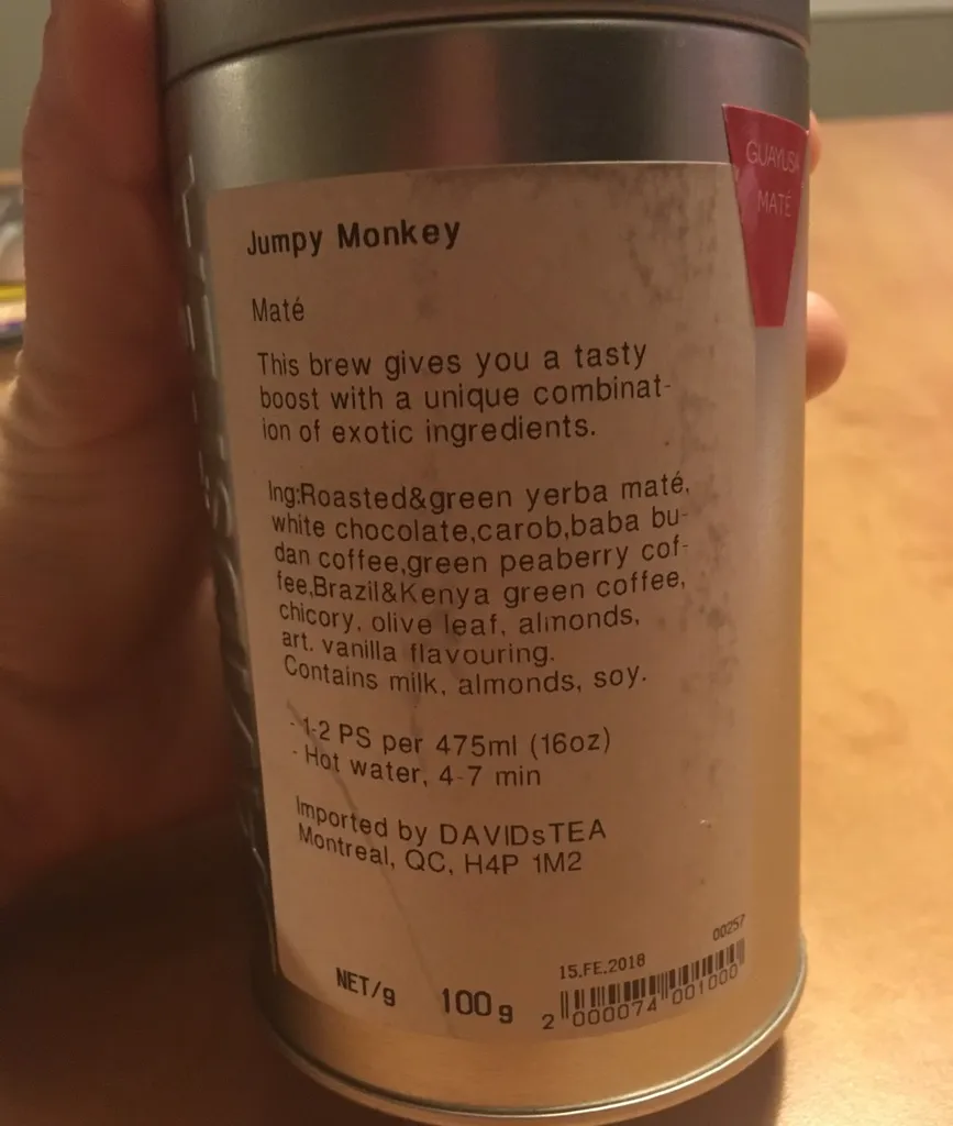 David’s Tea Jumpy Monkey photo 1