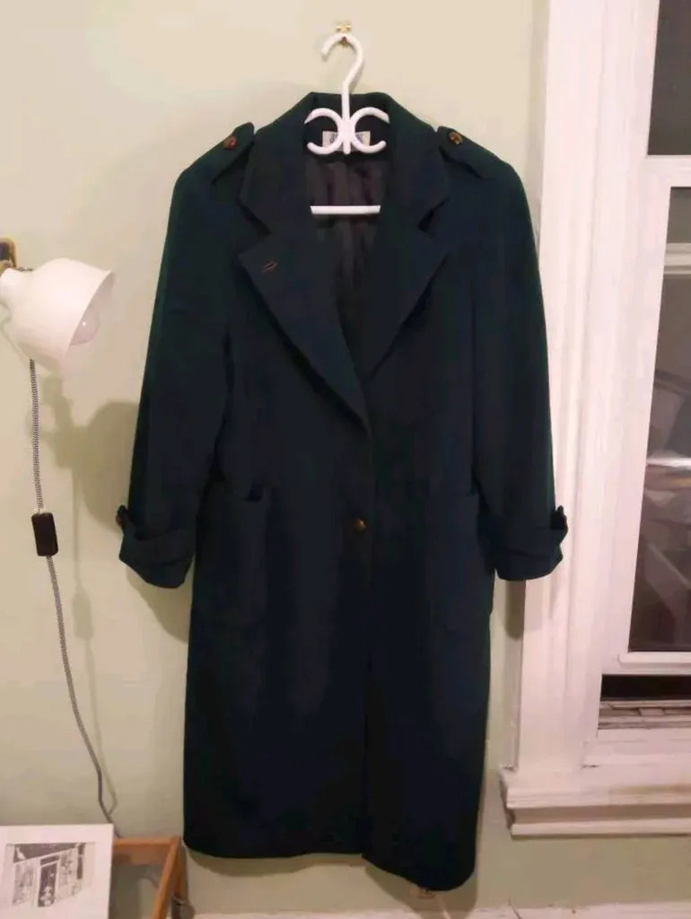 Emerald Green Vintage Long Jacket photo 1