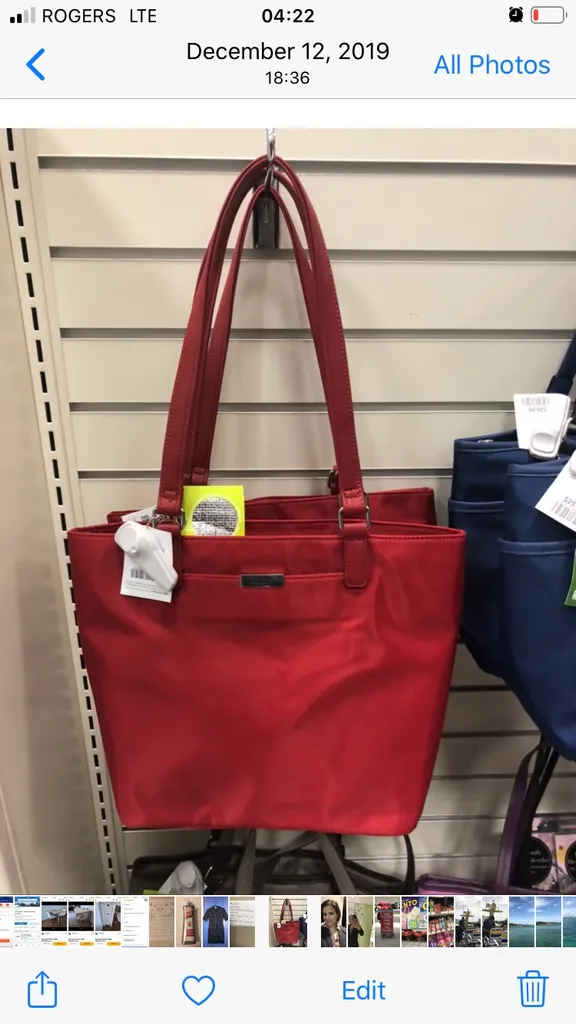 ISO This Type Of Bag In Red Or Dark Blue. Something to use In... photo 1