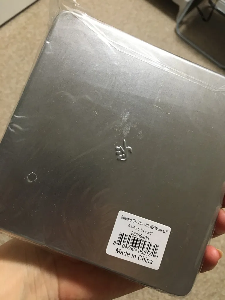 Brand New CD/ Square Tin Case photo 1