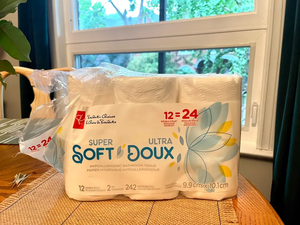 Presidents Choice toilet paper photo 1