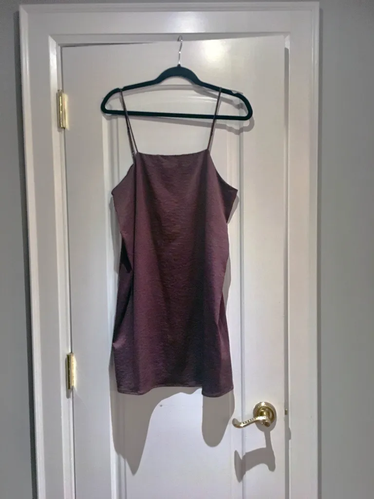 oak + fort satin dress size L photo 1