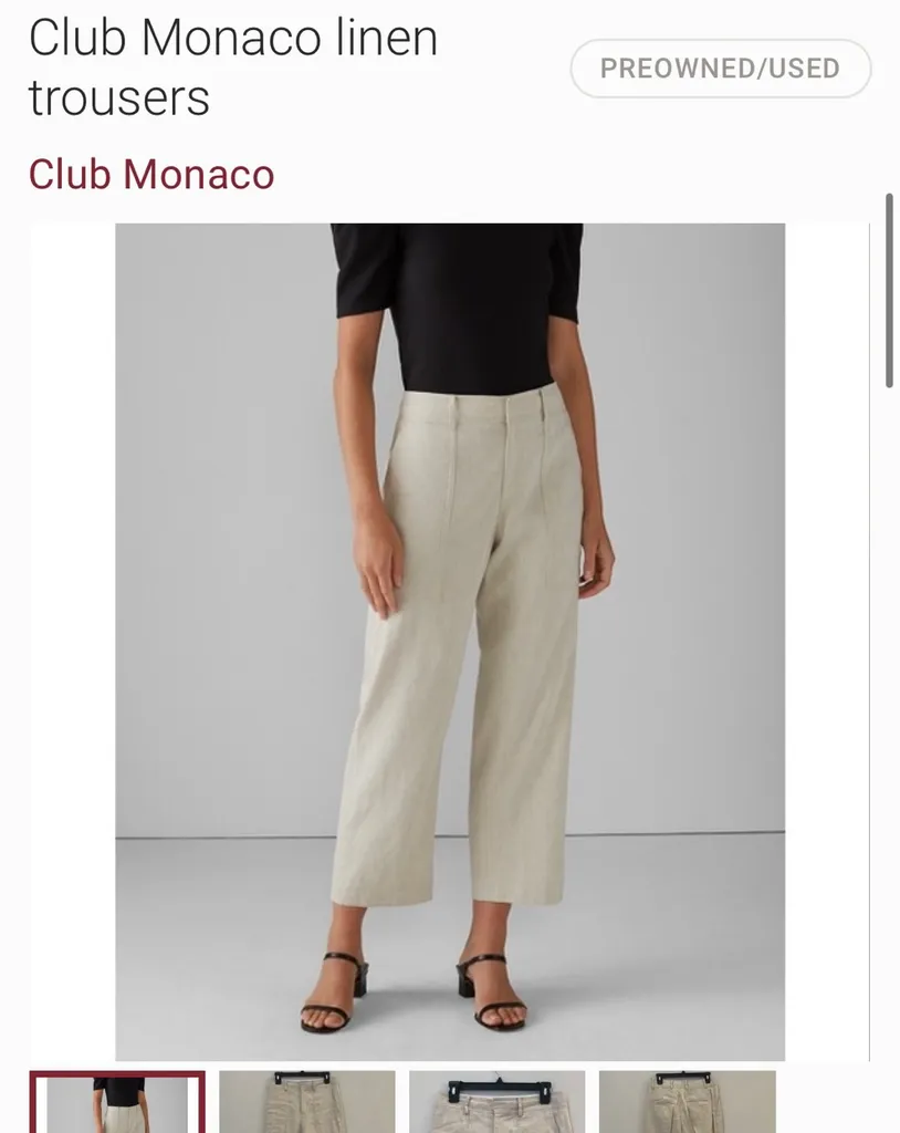 Club Monaco Linen Trousers photo 1