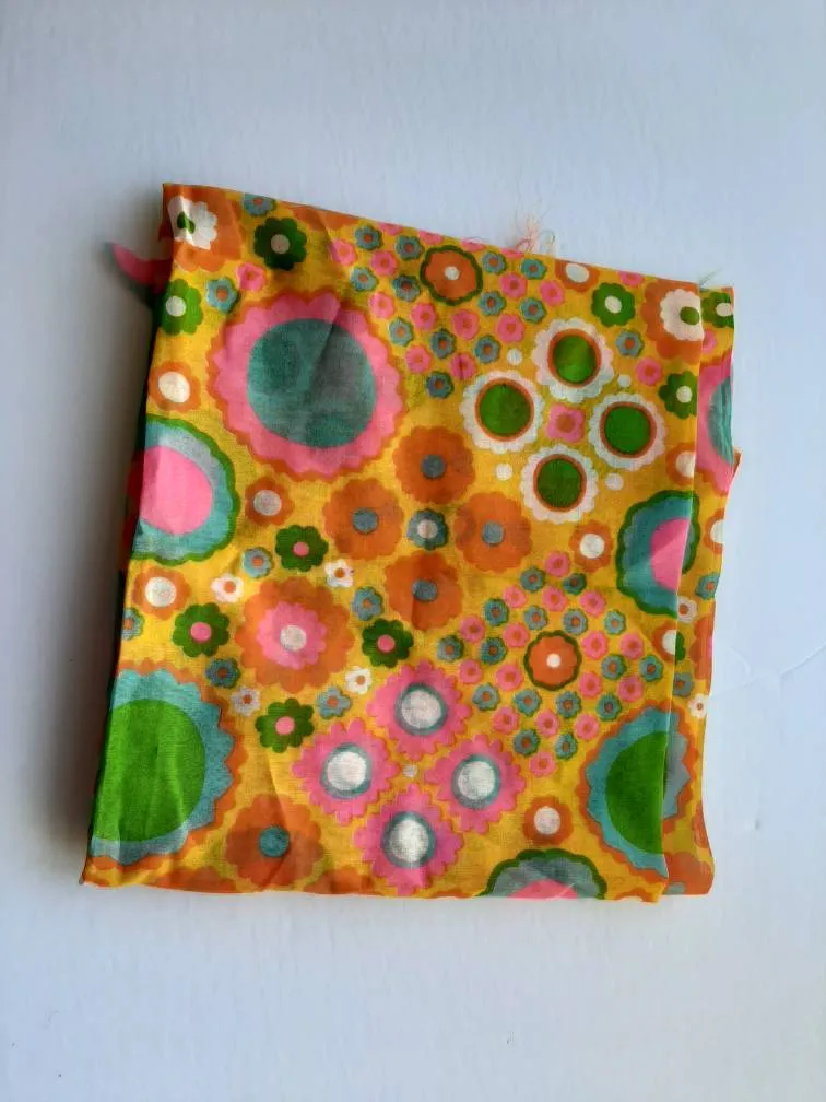 Vintage Fabric 44"x44" photo 1