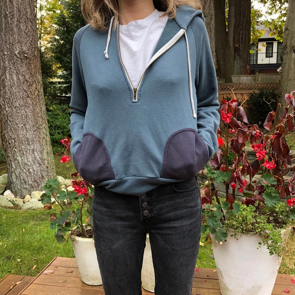 Aritzia Wilfred Turquoise Hoodie photo 1