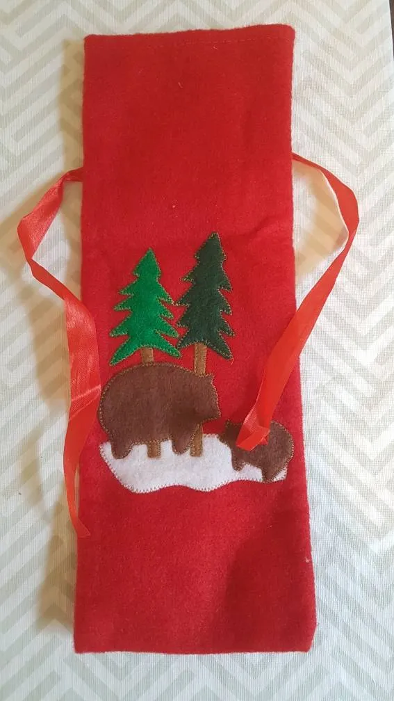 Felt Wine Bottle Bag photo 1