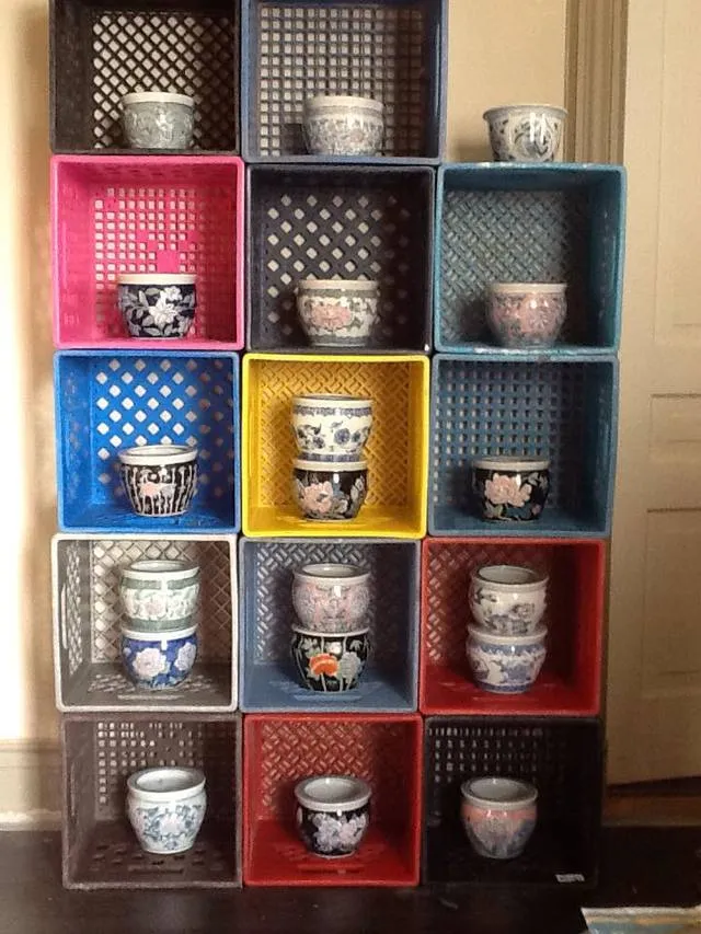 iso milk crates in fun colours photo 1