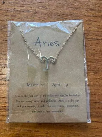 Necklace with Aries charm photo 1