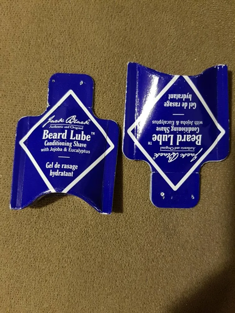 2 New Unused 5 Ml Jack Black Beard Lube Conditioning Shave Sa... photo 1